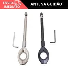 Antena Corta Pipa Moto Retrátil Anti Cerol Aço Inox Guidão