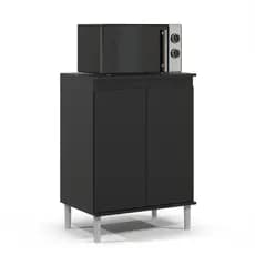 Armário Cozinha Balcão 2 Portas Multiuso Suporte Microondas Móveis