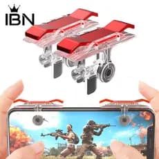 Ibn Gatilho Atirador Pubg L1 R1 Com Botão De Fogo Para Celular E9 / 1 Par