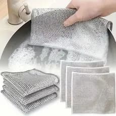 Panos De Limpeza Aço Premium Arear Panela Fogão Toalha Louça Tira Gordura Reutilizável