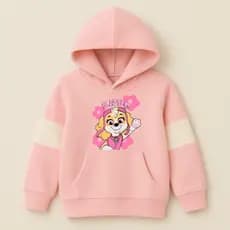 Moletom Infantil Menina Patrulha Canina Inverno Quentinho Skye Capuz