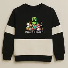 Moletom Infantil Minecraft Menino Flanelado Inverno Quentinho