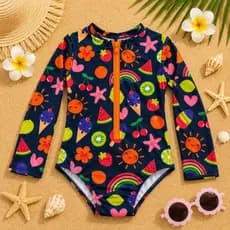 Maiô Infantil Menina Proteção Solar UV50+ Praia Piscina Premium