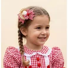 Chapéu junino decorado junina Laço junino com chapéu de palha Laço infantil