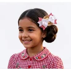 Laço junino com chapéu de palha Laço infantil Chapéu junino decorado festa junina