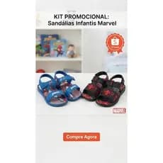 Sandália Infantil Masculina Homem-Aranha – Conforto e Estilo para o Seu Pequeno!