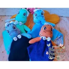 NANINHA Dino /Naninha Dinossauro macia com nome /Naninha/soninho/menino/Dinossauro