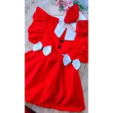 Salopete Infantil Natalina Vermelha | Mamame Noel | Look de Natal Menina