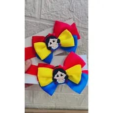 Laço Infantil Branca de Neve – Acessório de Cabelo Princesa Colorido