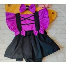 Romper Bruxinha/Mesversário Bruxinha/Salopete Bruxa