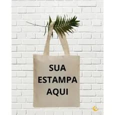 Ecobag Personalizada Algodão Personalizada  Logo em Algodão 100% | Estampa DTF