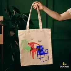 Ecobag Lar Bar Mar em Algodão 100% | Estampa DTF Durável | Sacola Reutilizável Sustentável