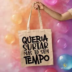 Ecobag Personalizada em Algodão 100% | Estampa DTF Durável | Sacola Reutilizável Sustentável