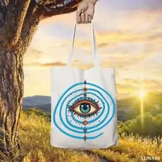 Ecobag Olhar em Algodão 100% | Estampa DTF Durável | Sacola Reutilizável Sustentável