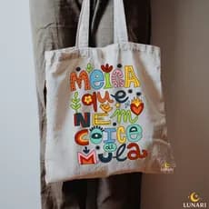 Ecobag Meiga Que Nem Coice em Algodão 100% | Estampa DTF Durável | Sacola Reutilizável Sustentável