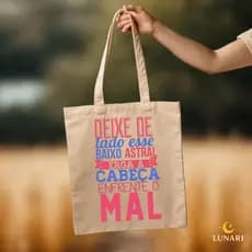 Ecobag Personalizada em Algodão 100% | Estampa DTF Durável | Sacola Reutilizável Sustentável