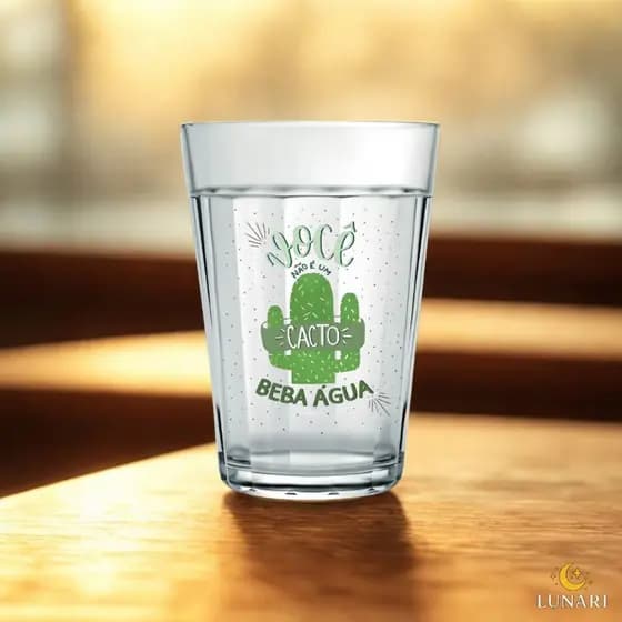 Copo de Vidro Personalizado190ml -  Frases Engraçadas Americano Criativo Presente Amigo Oculto