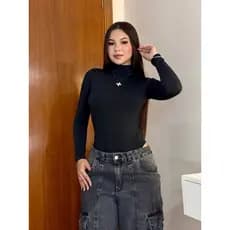 Body gola alta colant Suplex manga longa feminino