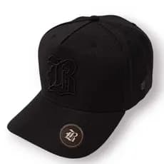 Boné Black Company Preto All Basic Snapback Aba Curva