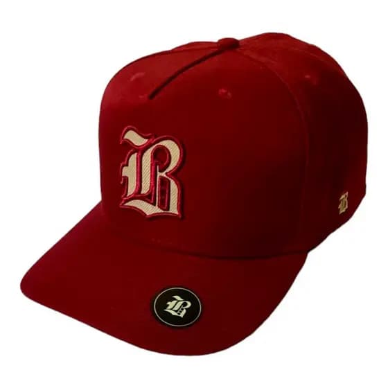 Boné Black Co. Red Snapback Aba Curva