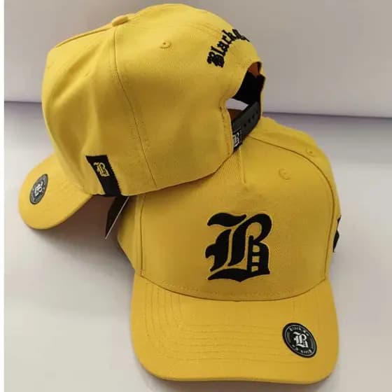 Boné Black.Co Amarelo Yellow Snapaback Aba Curva