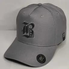 Boné Black.Co Cinza Gray Snapback Aba Curva