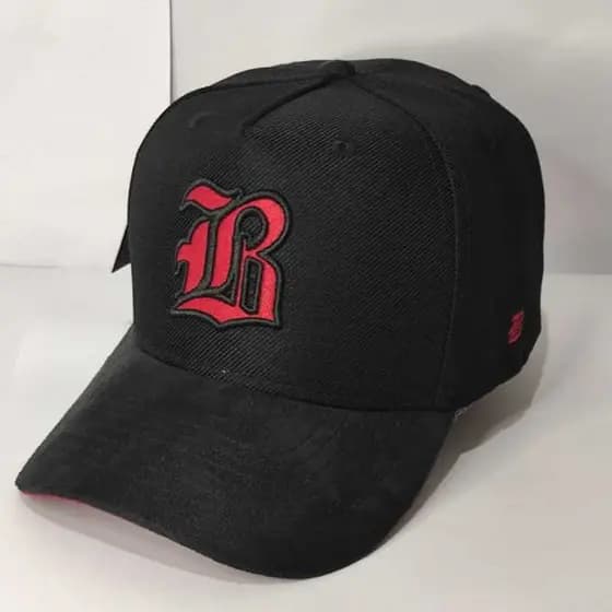 Boné Black.Co Preto Vermelho Snapback Aba Curva