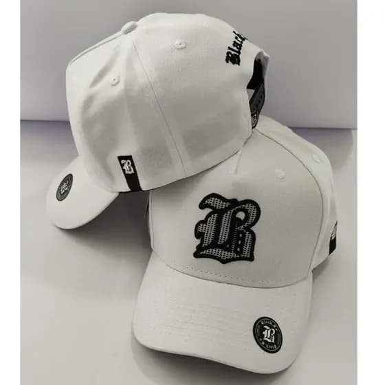 Boné Black.Co Branco White Robust Snapback Aba Curva