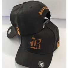 Boné Black.Co Preto Marrom Brown Snapback Aba Curva