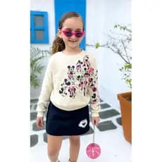 conjunto moletom minei infantil menina 2/4/6/8/10