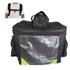 Bag 17 Litros Mochila Térmica Delivery Motoboy Entrega Preta