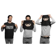 Camiseta Pergunte Para Mim Sobre o Meu Disfarce Ninja Meme Camisa 100% Algodão Com Envio Imediato.