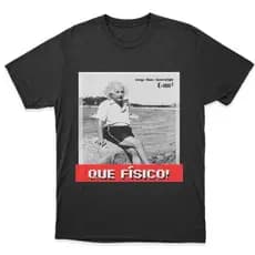 Camiseta Que Fisico Albert Einstein Meme Engraçada 100% Algodão Unissex