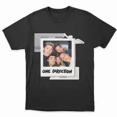 Camiseta One Direction Tributo Banda Polaroid Vintage 100% Algodão.