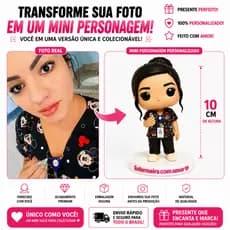 Funko Pop Personalizado 10cm com Sua Foto | Boneco Exclusivo em Impressão 3D para Presentear-em um Boneco.