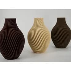 Vaso Decorativo Espiral Moderno Impressão 3D Minimalista Decoração Sala Escritório