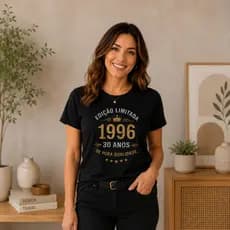 Camiseta Feminina Edição Limitada 1996 30 Anos