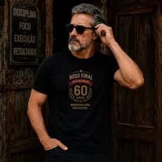 Camiseta 60 Anos Masculina Premium Boss Final