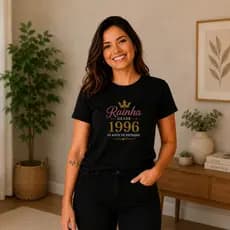 Camiseta Feminina Rainha Desde 1996 30 Anos de Reinado