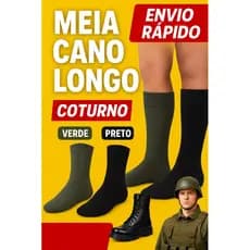 MEIAS CANO LONGO COTURNO 01 À 06 PARES, CONFIRA