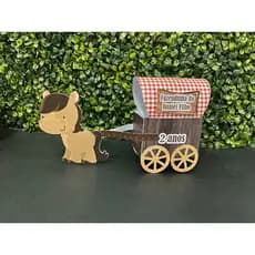 Kit 05 Carroça fazendinha personalizada