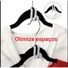 10pçs Gancho  Extensor de Cabide de roupa , Empilhar, Conector.