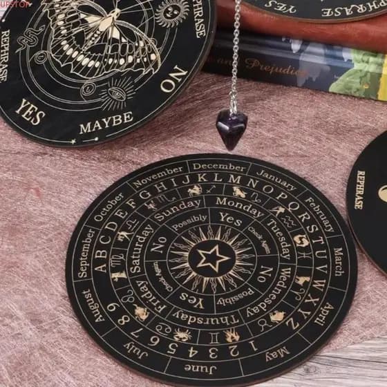 Placa De Pêndulo Estrela UPSTOP , Altar De Bruxa Fornece De Decisão Adivinhação Radiestesia , Metafísica