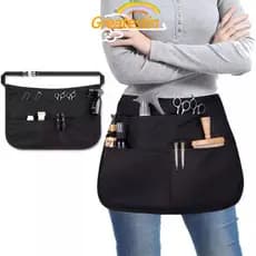 Bolsa De Cintura Para Cabeleireiro GREATESTIN , Meio Avental De Barbeiro À Prova De Alvejante Com 5 Bolsos , Corte De Ca