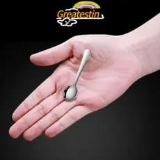 GREATESTIN 5 Peças Mini Colher , Colheres De Chá De Café De Prevenção De Ferrugem De Aço Inoxidável , Aromatizante De So