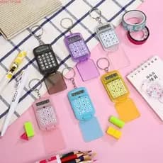 Calculadora BEBETTFORM , Chaveiro Multifuncional Criativo , Mini Papelaria Leve Para Estudantes