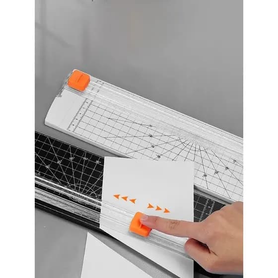 Guilhotina Refiladora De Mesa Compacto Cortador De Papel A4 Régua de Corte Fotos, Recados, Máquina De Corte