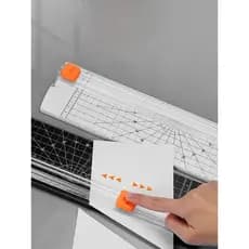 Guilhotina Refiladora De Mesa Compacto Cortador De Papel A4 Régua de Corte Fotos, Recados, Máquina De Corte