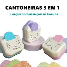 Furador de Canto de Papel Cantoneira 3 em 1 Scrapbook Arte em Papel Perfuração de Alta Precisão