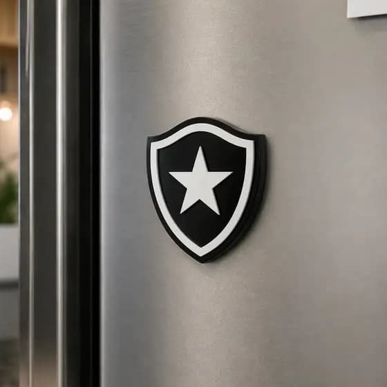 Imã Escudo do Botafogo 3D para Geladeira Decore com Estilo e Mostre sua Paixão pelo Fogão